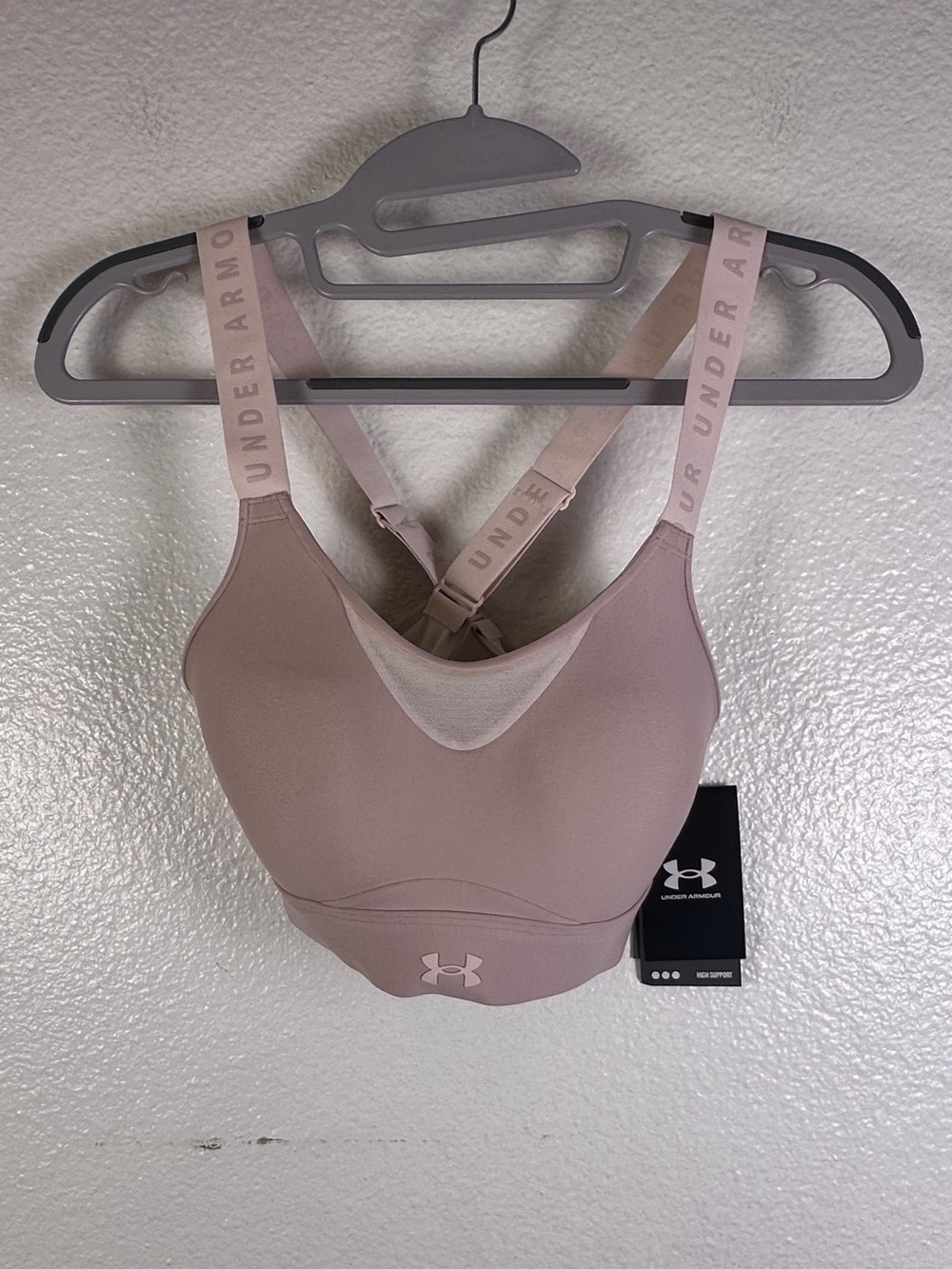 Under Armour UA Infinity High Sports Bra High Support Wireless Pink SM/CH